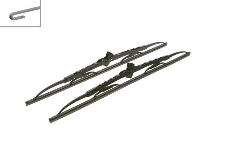 Silecek Süpürgesi Ön Takım Twin Rüzgarlik Ile — Resim