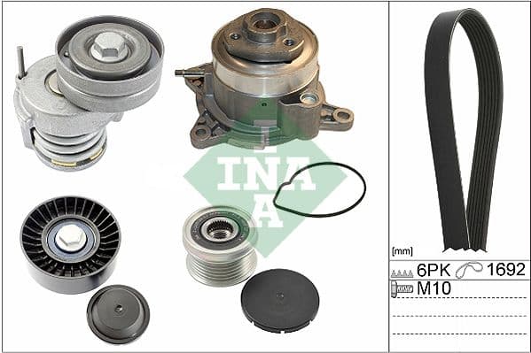 V Kayış Gergi Seti+devirdaim 980294+535 0155 10+534 0065 10+532 0632 10+6PK16931.2 Tsi Cbzb — Resim