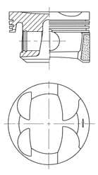 Motor Piston Segman — Foto