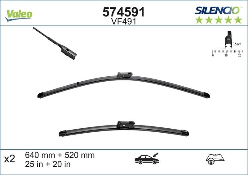 Silecek Supurgesi (X2) A6 Avant Allroad (640+520) / (Swf) — Foto