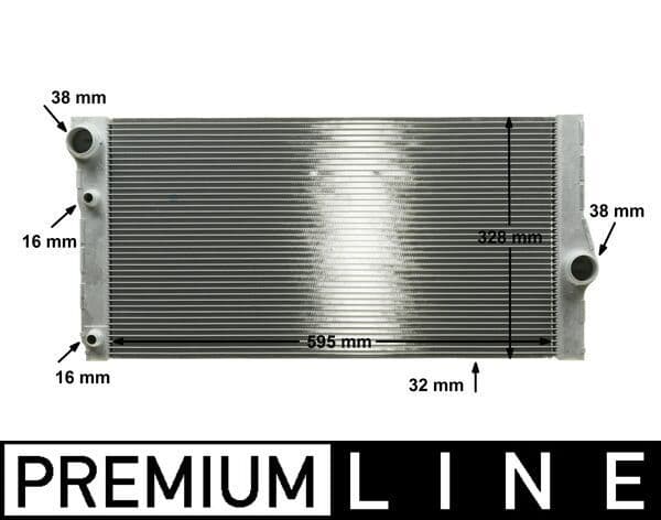 Su Radyatoru ( BMW F01-F02-F10 / N47-N57 ) 17118509176 — Resim