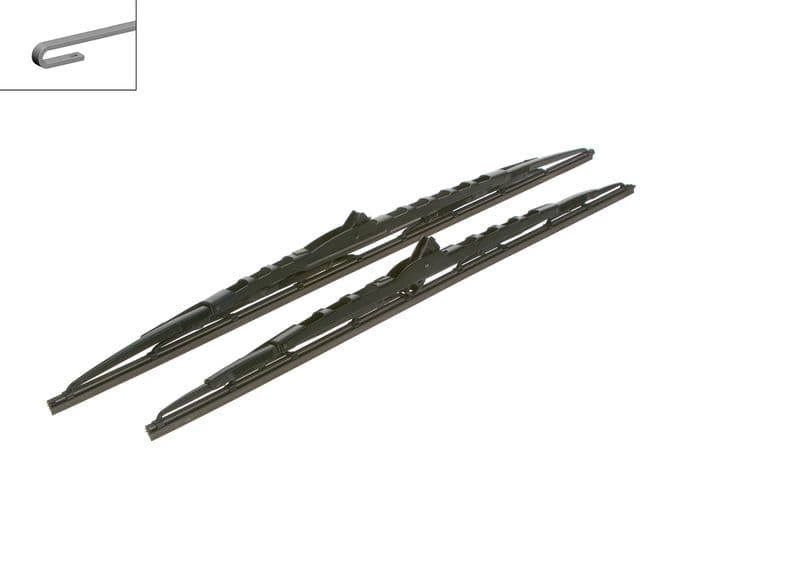 Silecek Süpürgesi Ön Takım Twin 650×575mm Rüzgarlikli — Resim