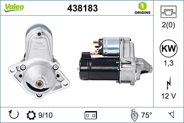 Mars Motoru 12V 10 Dis 1,3KW Astra F / G / H 1,4I 1,6I (91 97) Corsa Combo Tigra Zafira Vectra A 1,4 1,6 (95 02) Daewoo — Foto
