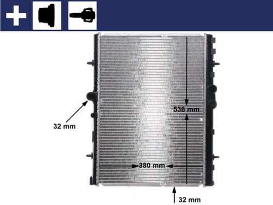 Su Radyatoru Otomatik ( Peugeot 407 / Citroen C5 2.0 16V 2.0HDI ) 8MK376700-534 — Resim