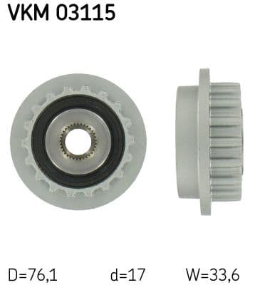 Alternator Rulman Kiti Klima Kaplini Touareg T5 03 — Foto