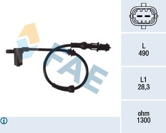 ABS Sensoru Corsa C-Meriva A-Tigra B — Resim