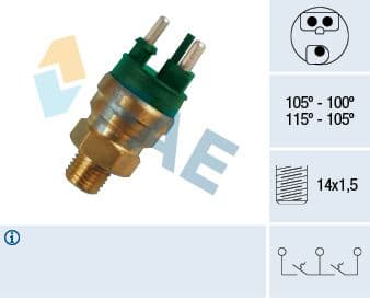 Hararet Musuru 105 °C - 100 °C (Radyatör Fani) Mer — Resim