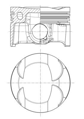 Piston — Teknik çizim