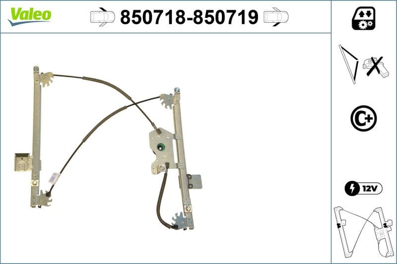 Cam Mekanizmasi Elektrikli On Sol Citroen C2 1,4 / 1,6 03 — Foto