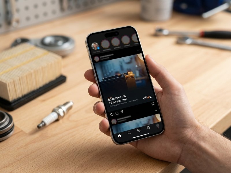 Telefonda Otiva Instagram akışı